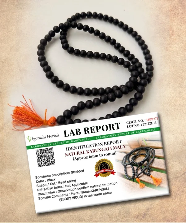 Original Karungali Mala with Certificate | 108 Beads - Image 6
