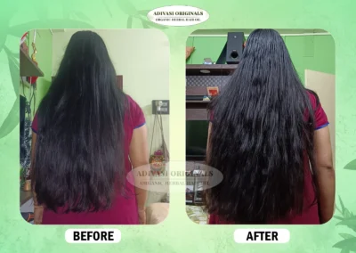 Before After Result of Our Adivasi Hair Oil 2
