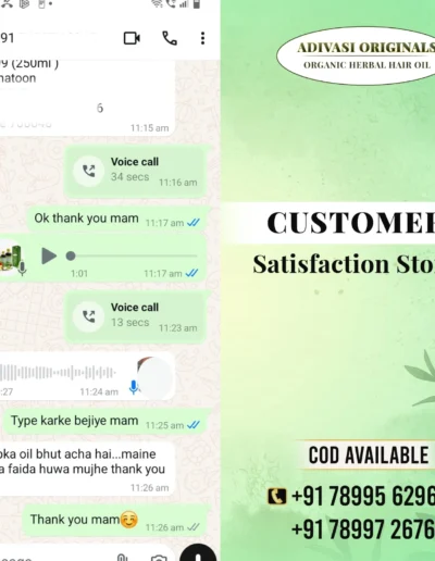Adivasi Originals Adivasi Hair Oil Customer Feedback 3