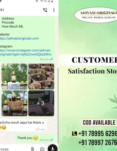 Adivasi Originals Adivasi Hair Oil Customer Feedback 4