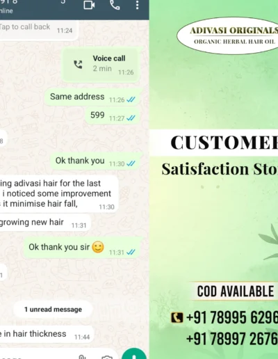 Adivasi Originals Adivasi Hair Oil Customer Feedback 5