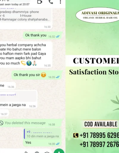 Adivasi Originals Adivasi Hair Oil Customer Feedback 6